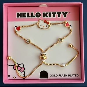 {NIB} HELLO KITTY gold plated bracelet